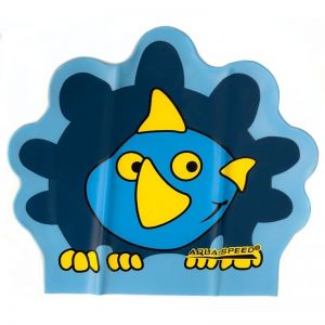 Czepek pływacki Aqua-Speed lateksowy ZOO Dino Junior niebieski