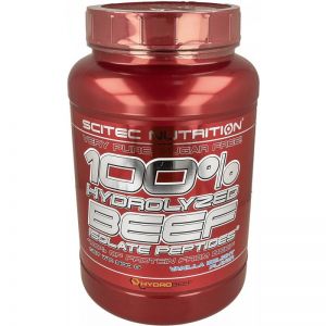 100% Hydrolyzed Beef Isolate Peptides SCITEC NUTRITION 900g + GRATISY waniliowy