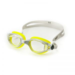 Okularki pływackie Allright Devon srebrno-żółte