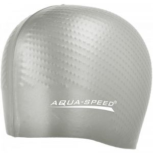 Czepek pływacki Aqua-Speed silikonowy Biomassage New srebrny