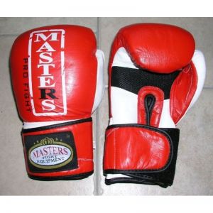 Rękawice bokserskie MASTERS PRO FIGHT RBT-PF 12 oz czarno-czerwono-białe
