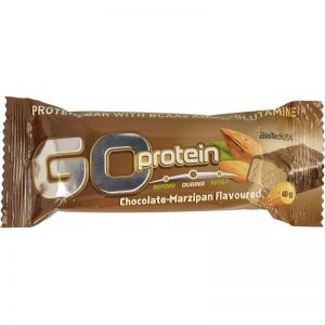 Baton Go Protein Biotech 40g czekoladowo-marcepanowy