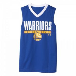 Koszulka koszykarska dwustronna adidas Winter Hoops Golden State Warriors Junior AX7802