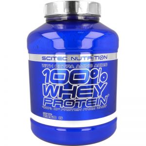 100% Whey Protein SCITEC NUTRITION 2350g + GRATISY truskawkowy
