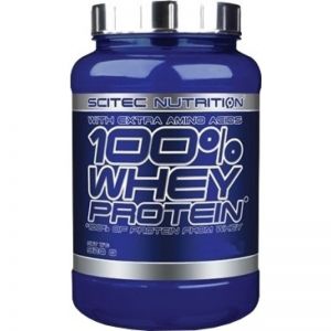 100% Whey Protein SCITEC NUTRITION 920g + GRATISY truskawkowy